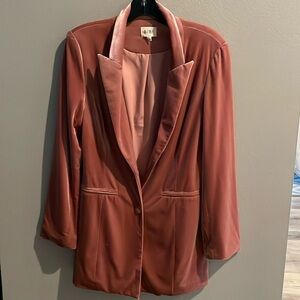 Bibi mauve velvet blazer